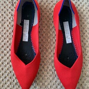 Rothys the point  Red Women's washable flats size 9
